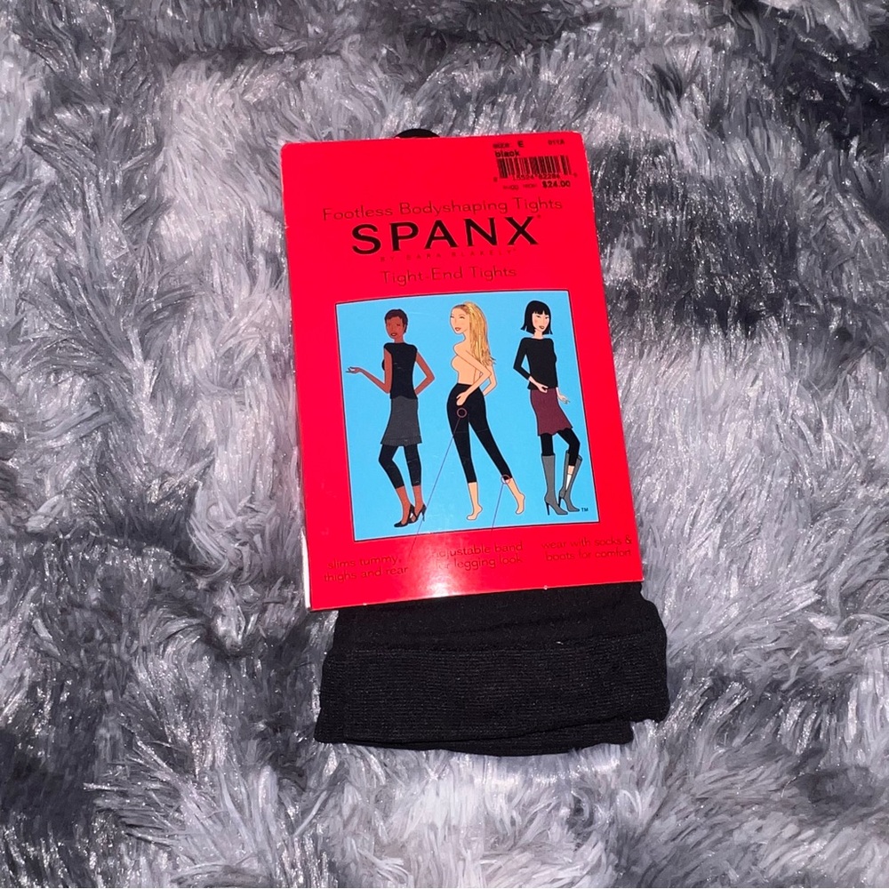 SPANX Black Footless Tights